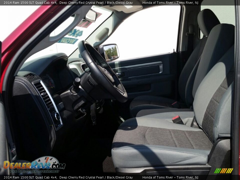 2014 Ram 1500 SLT Quad Cab 4x4 Deep Cherry Red Crystal Pearl / Black/Diesel Gray Photo #16