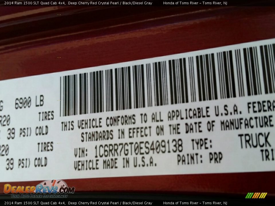 2014 Ram 1500 SLT Quad Cab 4x4 Deep Cherry Red Crystal Pearl / Black/Diesel Gray Photo #17
