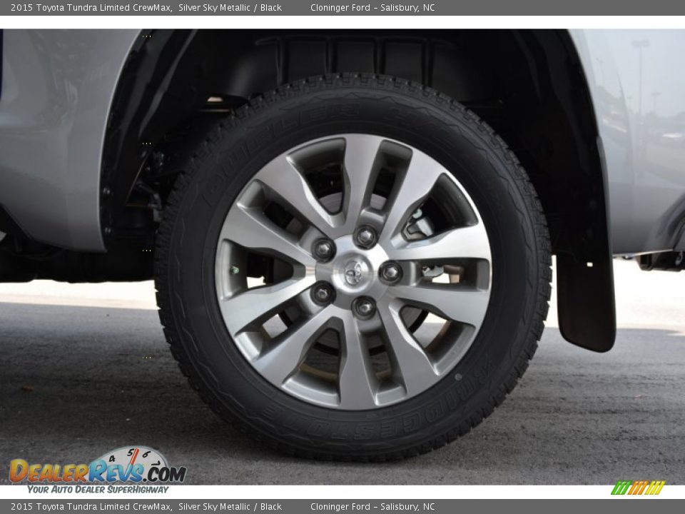 2015 Toyota Tundra Limited CrewMax Silver Sky Metallic / Black Photo #5