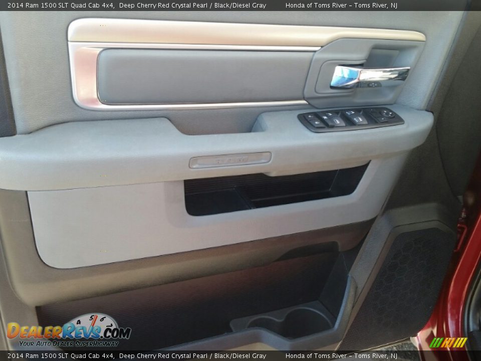 2014 Ram 1500 SLT Quad Cab 4x4 Deep Cherry Red Crystal Pearl / Black/Diesel Gray Photo #18