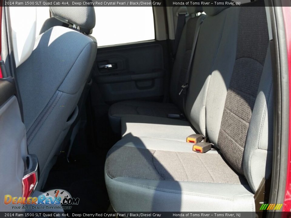 2014 Ram 1500 SLT Quad Cab 4x4 Deep Cherry Red Crystal Pearl / Black/Diesel Gray Photo #20