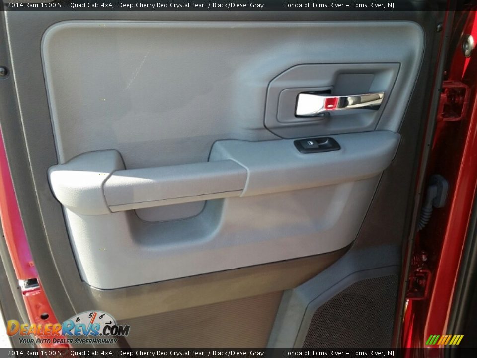 2014 Ram 1500 SLT Quad Cab 4x4 Deep Cherry Red Crystal Pearl / Black/Diesel Gray Photo #23