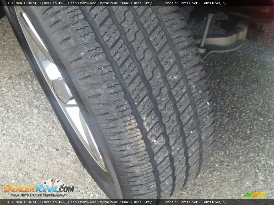 2014 Ram 1500 SLT Quad Cab 4x4 Deep Cherry Red Crystal Pearl / Black/Diesel Gray Photo #24