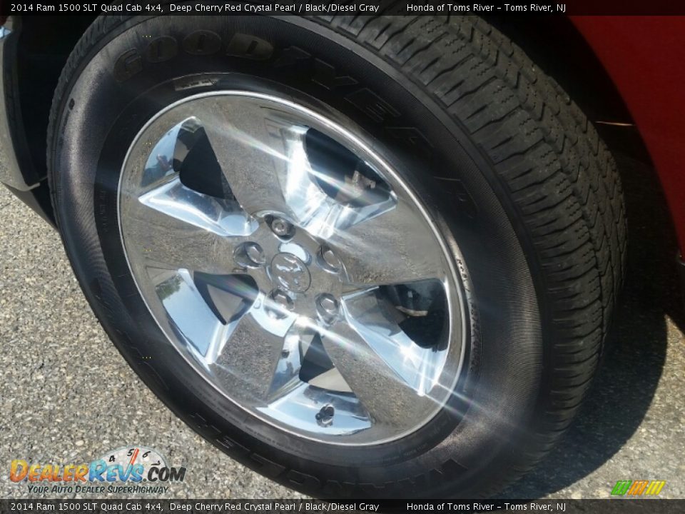 2014 Ram 1500 SLT Quad Cab 4x4 Deep Cherry Red Crystal Pearl / Black/Diesel Gray Photo #25