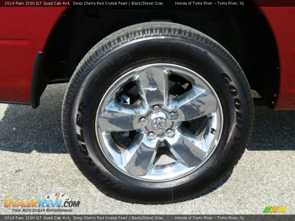 2014 Ram 1500 SLT Quad Cab 4x4 Deep Cherry Red Crystal Pearl / Black/Diesel Gray Photo #27