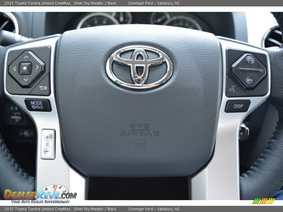 2015 Toyota Tundra Limited CrewMax Silver Sky Metallic / Black Photo #22