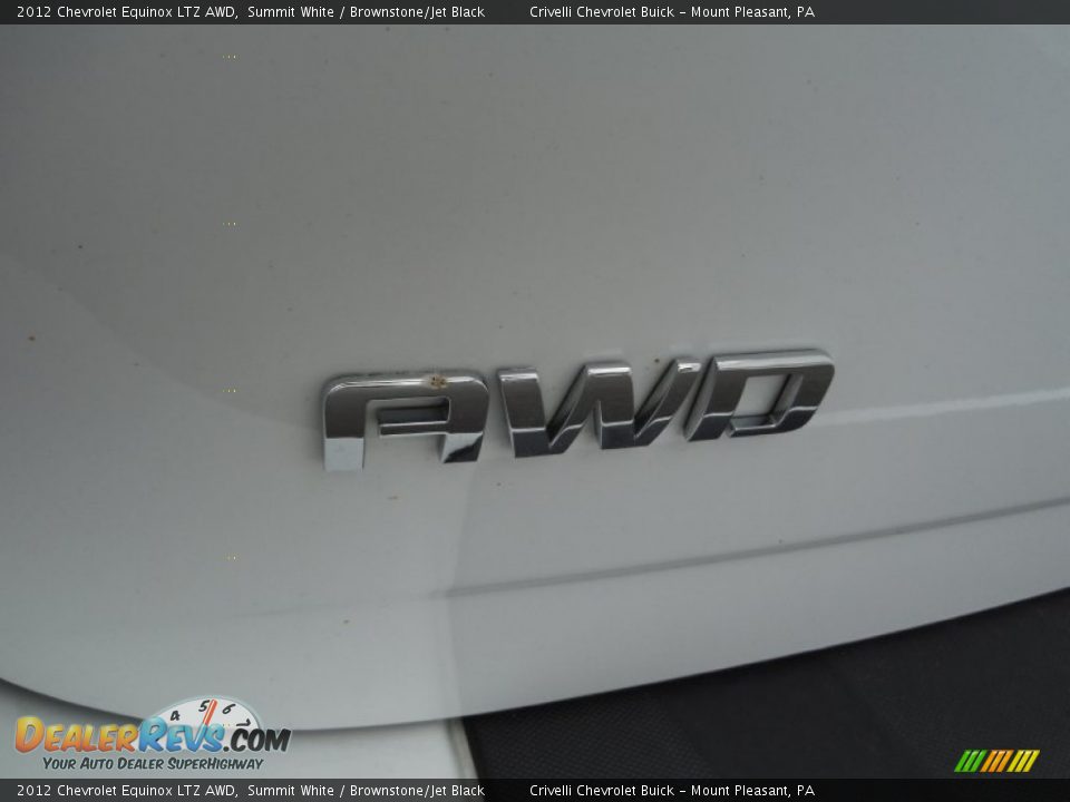 2012 Chevrolet Equinox LTZ AWD Summit White / Brownstone/Jet Black Photo #12