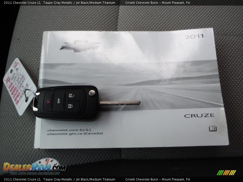 2011 Chevrolet Cruze LS Taupe Gray Metallic / Jet Black/Medium Titanium Photo #25