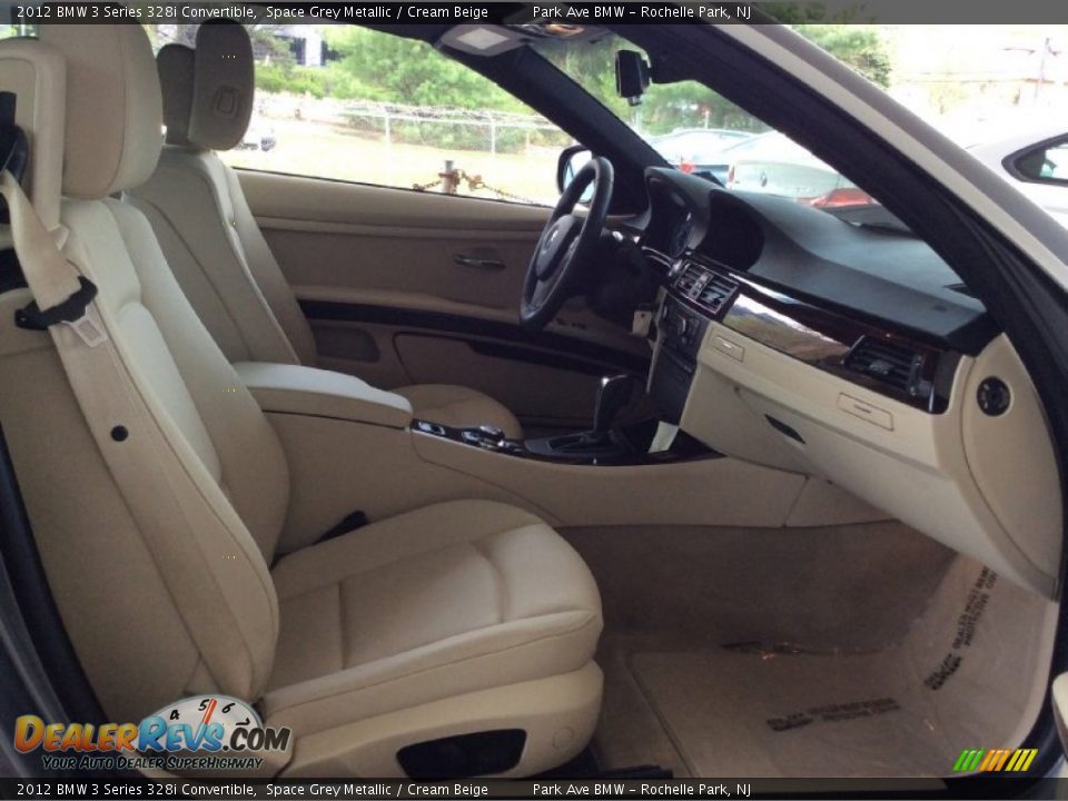 2012 BMW 3 Series 328i Convertible Space Grey Metallic / Cream Beige Photo #26