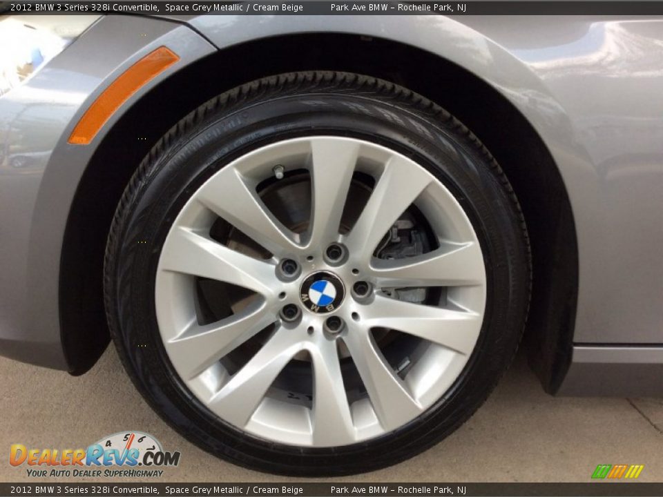 2012 BMW 3 Series 328i Convertible Space Grey Metallic / Cream Beige Photo #29