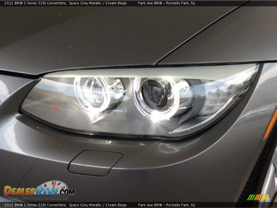 2012 BMW 3 Series 328i Convertible Space Grey Metallic / Cream Beige Photo #31