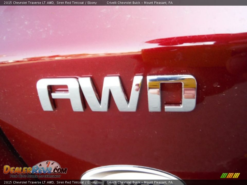 2015 Chevrolet Traverse LT AWD Siren Red Tintcoat / Ebony Photo #8