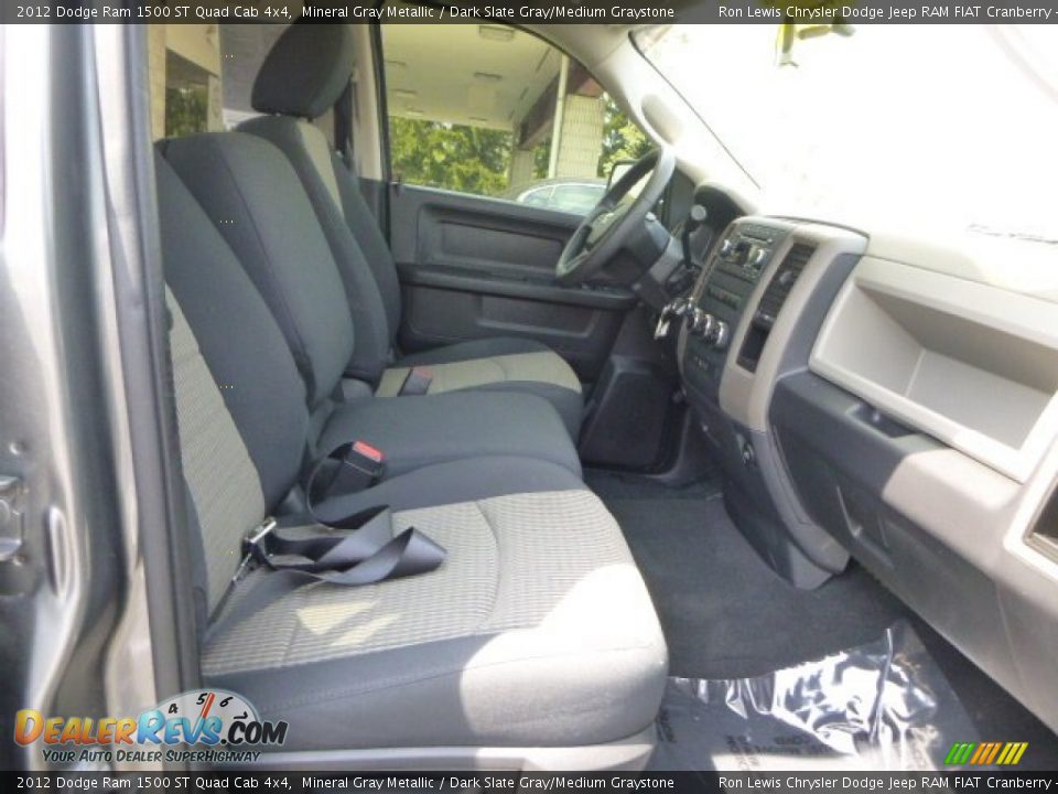 2012 Dodge Ram 1500 ST Quad Cab 4x4 Mineral Gray Metallic / Dark Slate Gray/Medium Graystone Photo #14