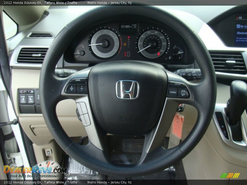 2012 Honda Odyssey EX Taffeta White / Truffle Photo #15