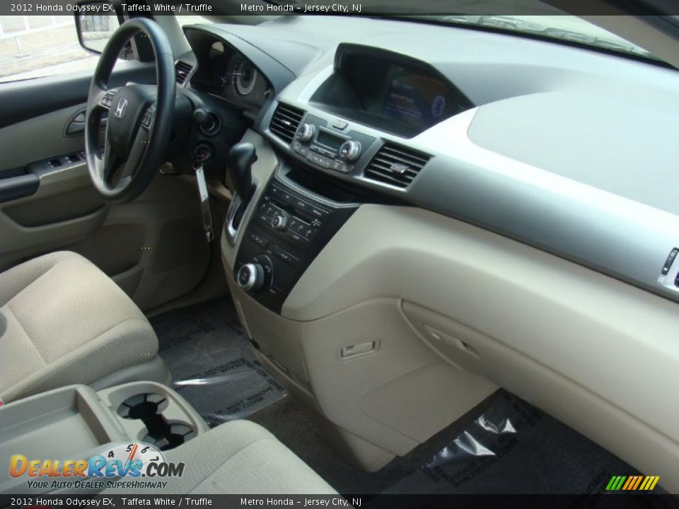 2012 Honda Odyssey EX Taffeta White / Truffle Photo #28