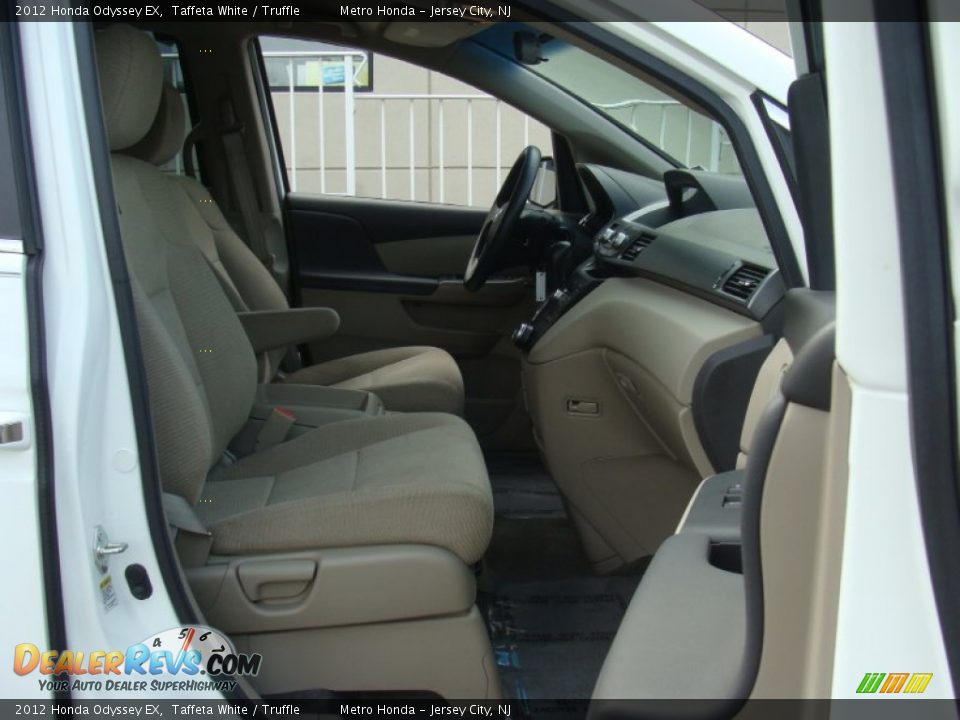 2012 Honda Odyssey EX Taffeta White / Truffle Photo #33
