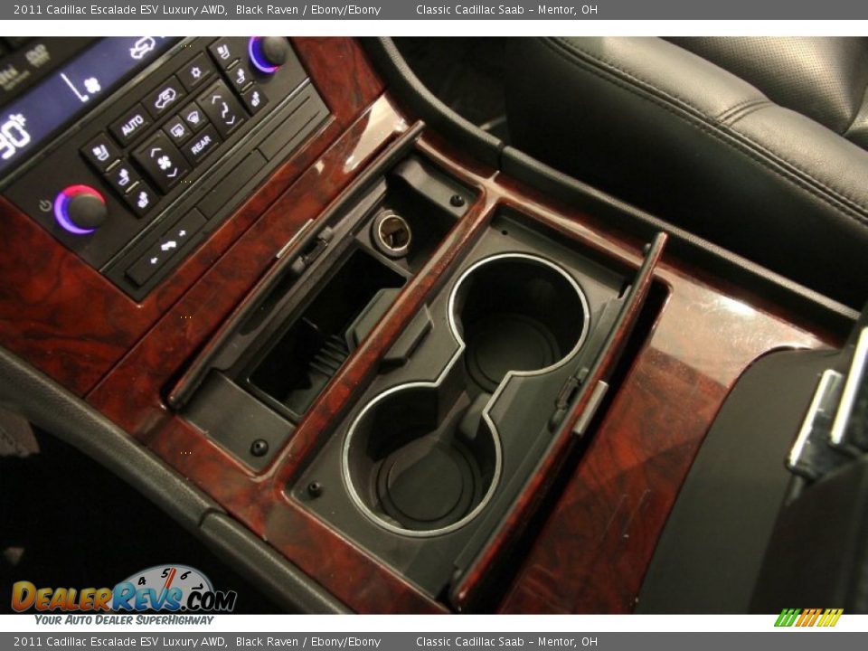 2011 Cadillac Escalade ESV Luxury AWD Black Raven / Ebony/Ebony Photo #15