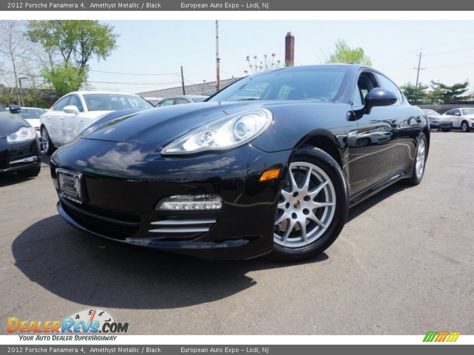 2012 Porsche Panamera 4 Amethyst Metallic / Black Photo #1