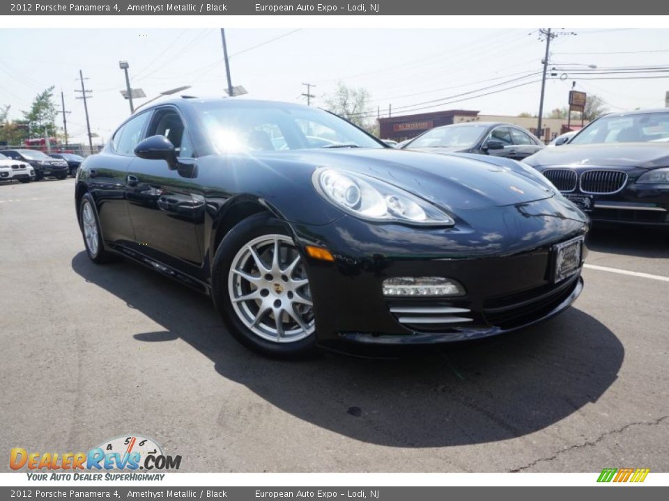 2012 Porsche Panamera 4 Amethyst Metallic / Black Photo #2