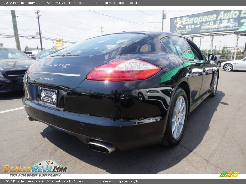2012 Porsche Panamera 4 Amethyst Metallic / Black Photo #4