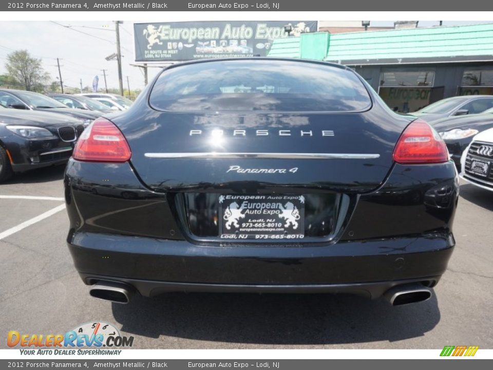 2012 Porsche Panamera 4 Amethyst Metallic / Black Photo #12