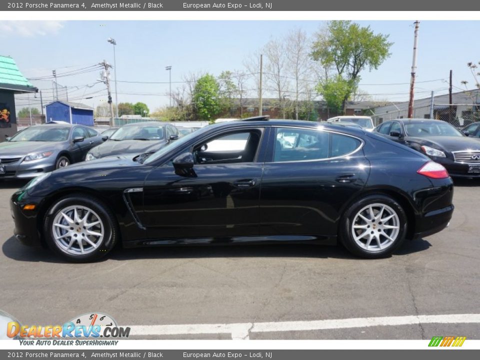 2012 Porsche Panamera 4 Amethyst Metallic / Black Photo #14