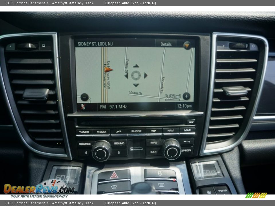 2012 Porsche Panamera 4 Amethyst Metallic / Black Photo #21