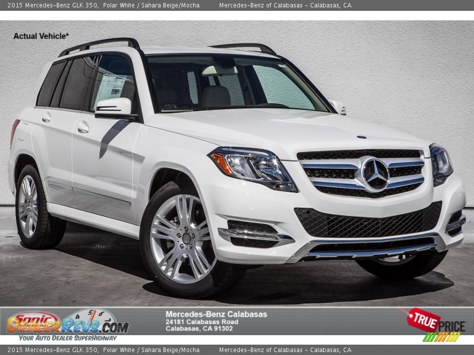 2015 Mercedes-Benz GLK 350 Polar White / Sahara Beige/Mocha Photo #1