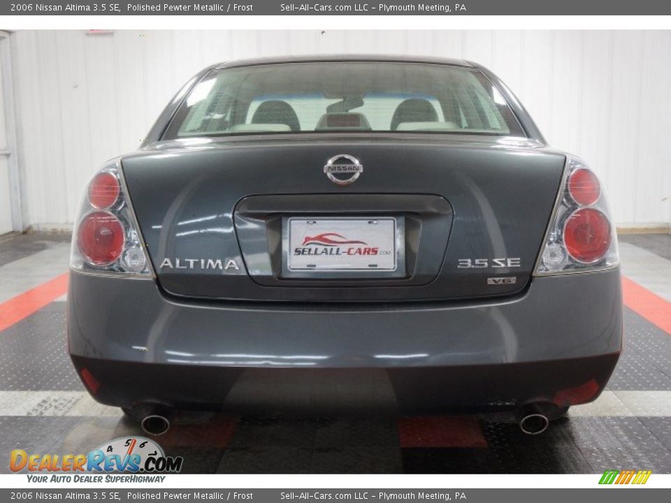 2006 Nissan Altima 3.5 SE Polished Pewter Metallic / Frost Photo #9