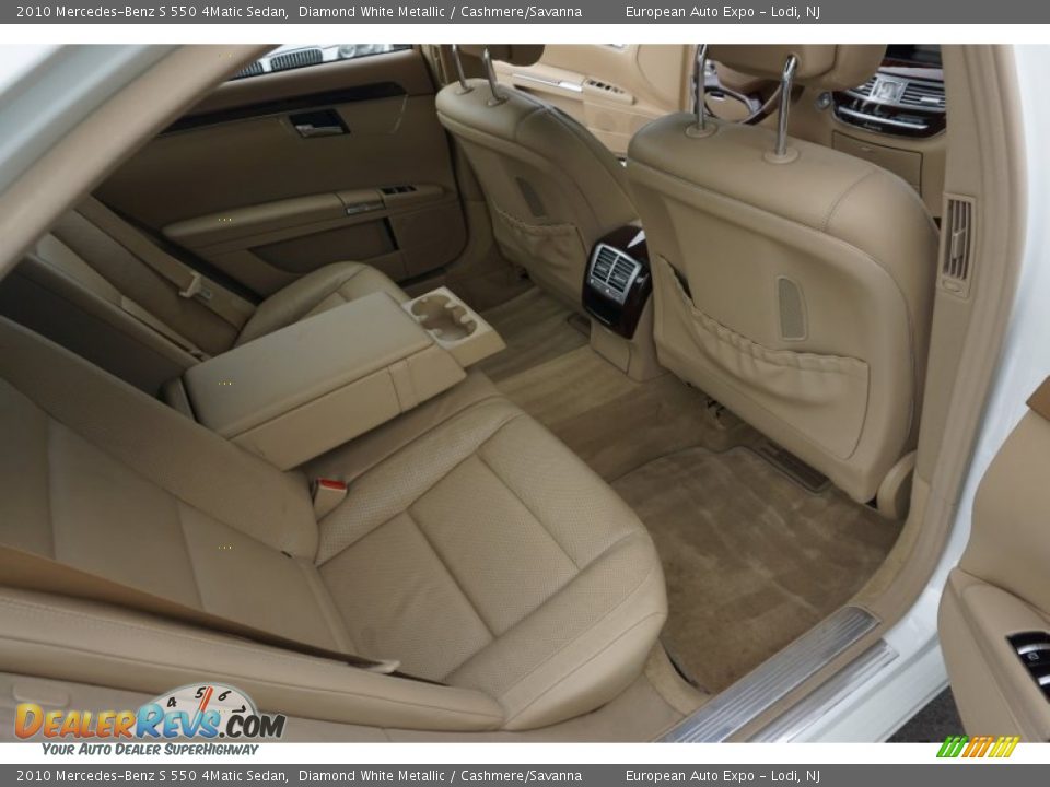 2010 Mercedes-Benz S 550 4Matic Sedan Diamond White Metallic / Cashmere/Savanna Photo #12