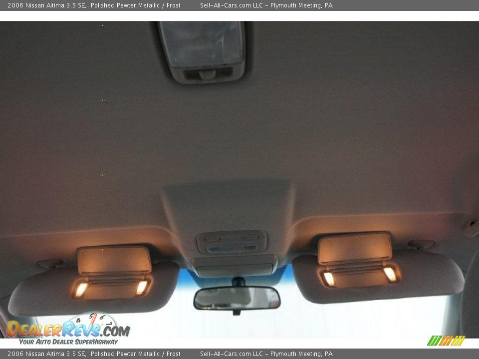 2006 Nissan Altima 3.5 SE Polished Pewter Metallic / Frost Photo #21