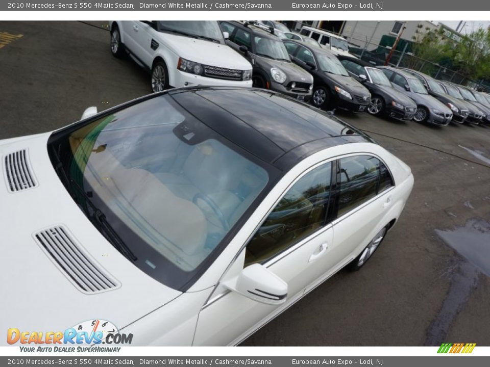 2010 Mercedes-Benz S 550 4Matic Sedan Diamond White Metallic / Cashmere/Savanna Photo #22