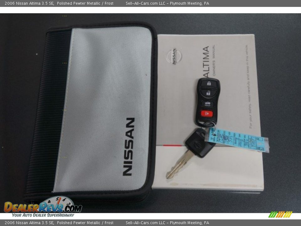 2006 Nissan Altima 3.5 SE Polished Pewter Metallic / Frost Photo #31