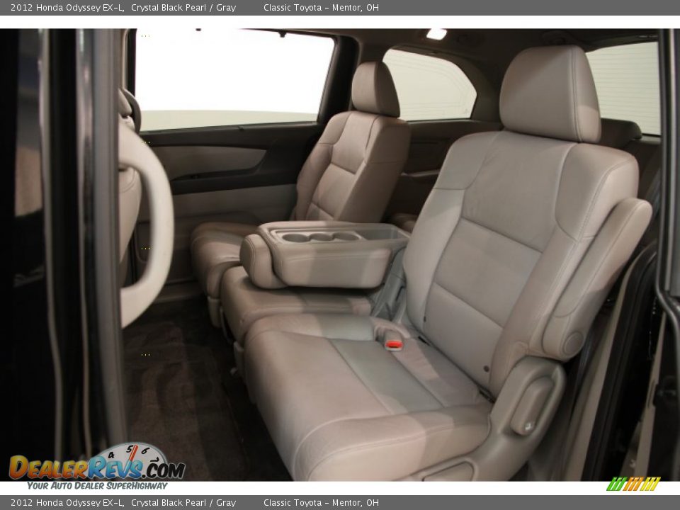 2012 Honda Odyssey EX-L Crystal Black Pearl / Gray Photo #18