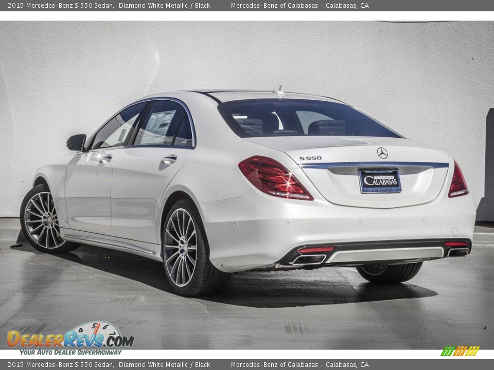 2015 Mercedes-Benz S 550 Sedan Diamond White Metallic / Black Photo #2