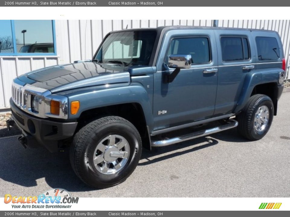 2006 Hummer H3 Slate Blue Metallic / Ebony Black Photo #1