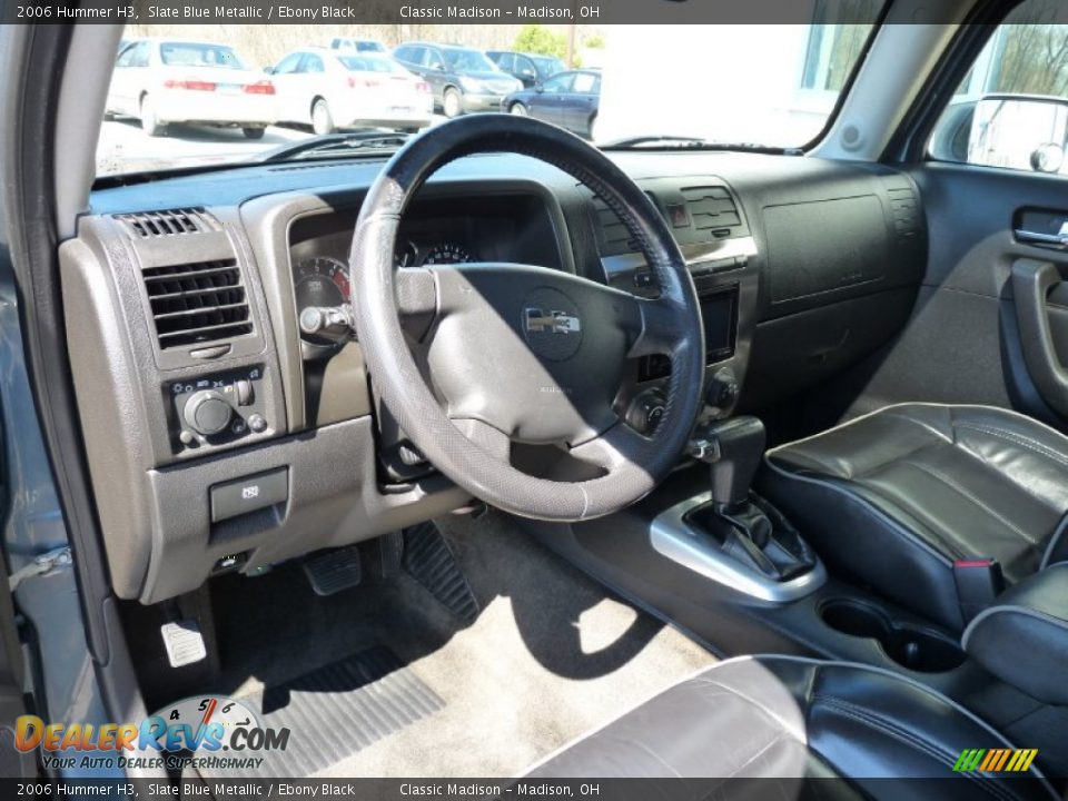2006 Hummer H3 Slate Blue Metallic / Ebony Black Photo #6
