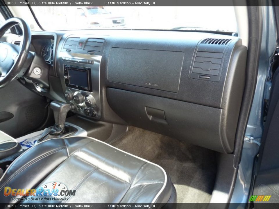 2006 Hummer H3 Slate Blue Metallic / Ebony Black Photo #13