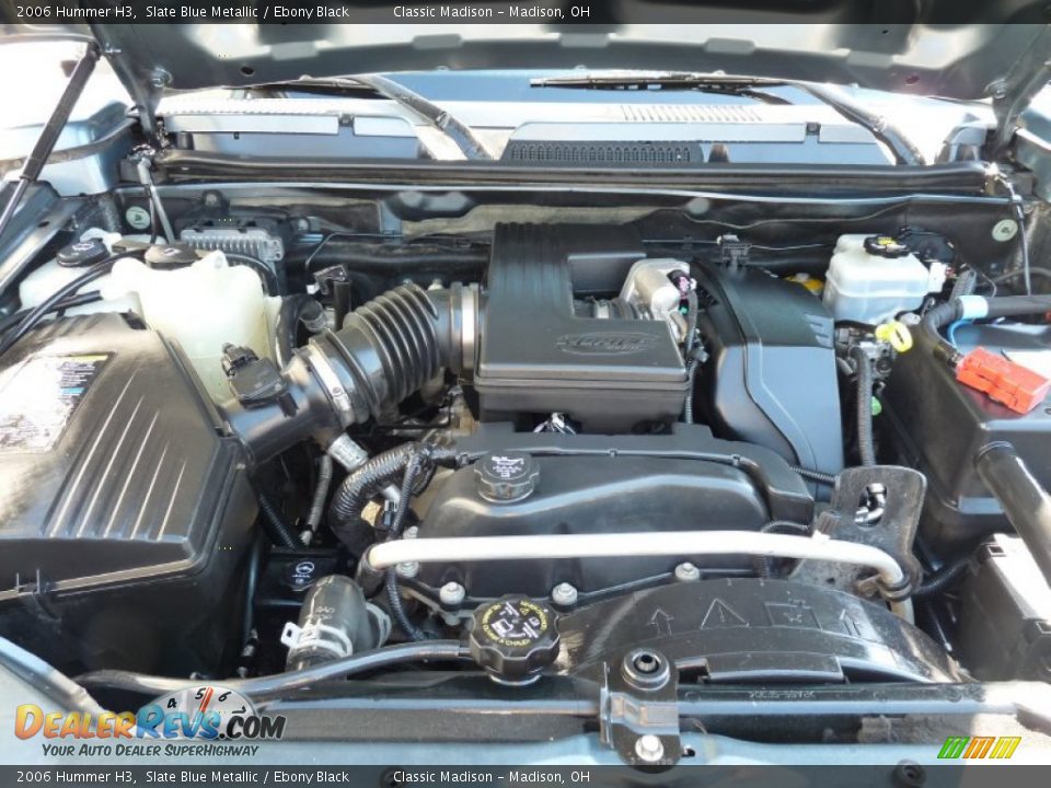2006 Hummer H3 Slate Blue Metallic / Ebony Black Photo #16