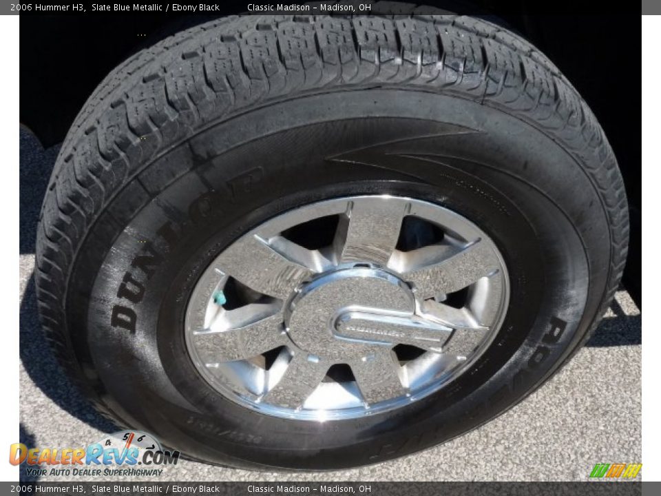 2006 Hummer H3 Slate Blue Metallic / Ebony Black Photo #17
