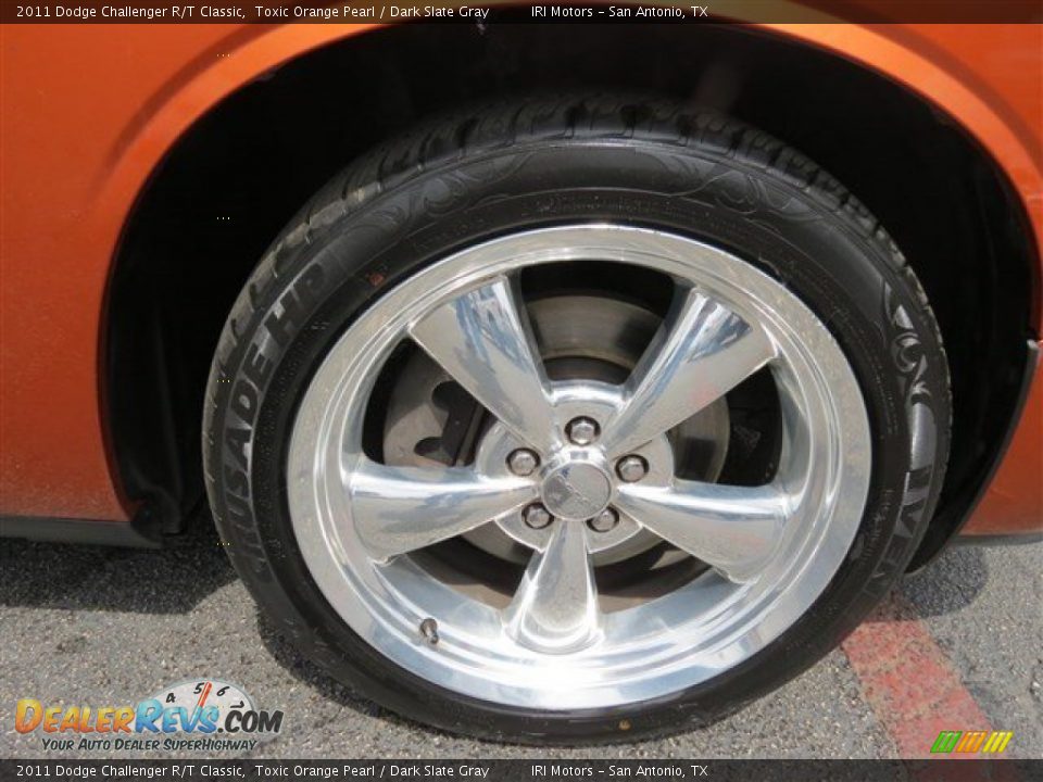 2011 Dodge Challenger R/T Classic Toxic Orange Pearl / Dark Slate Gray Photo #9