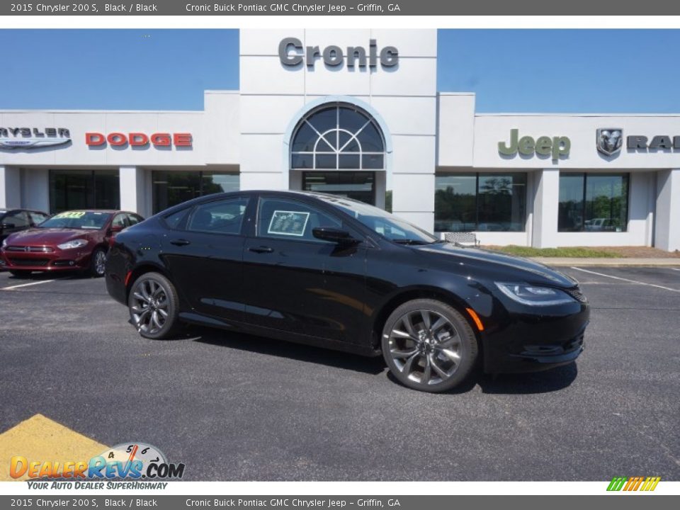 2015 Chrysler 200 S Black / Black Photo #1