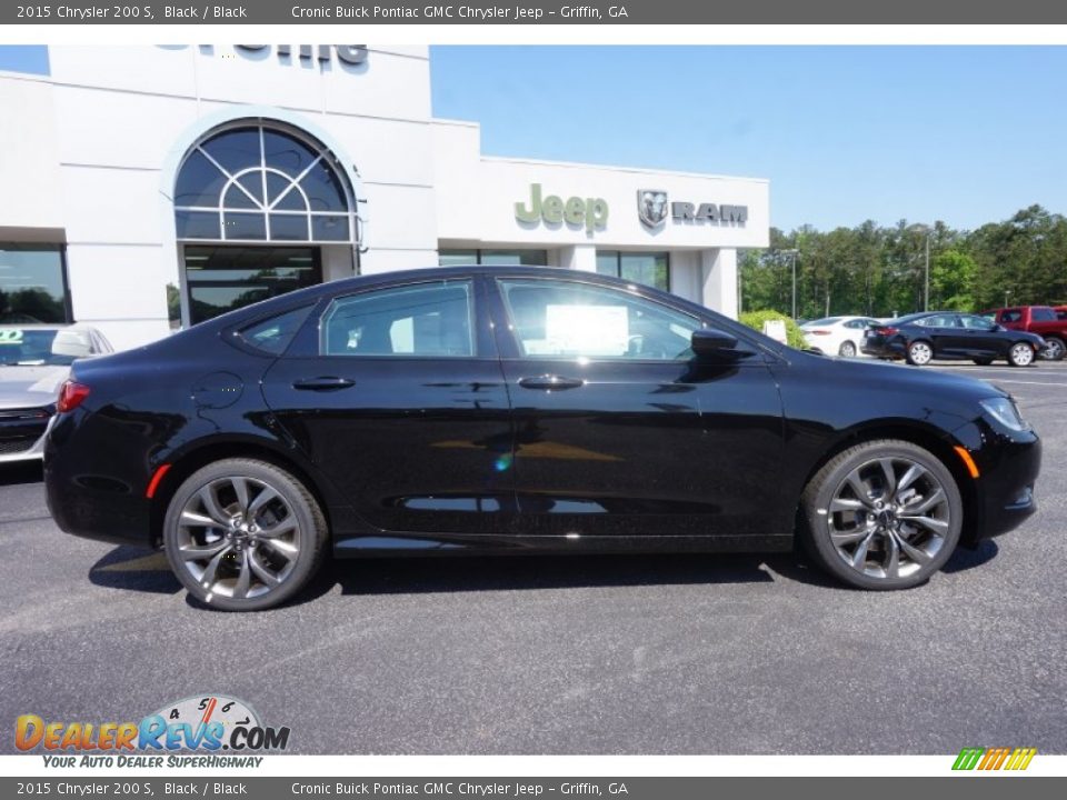 2015 Chrysler 200 S Black / Black Photo #8