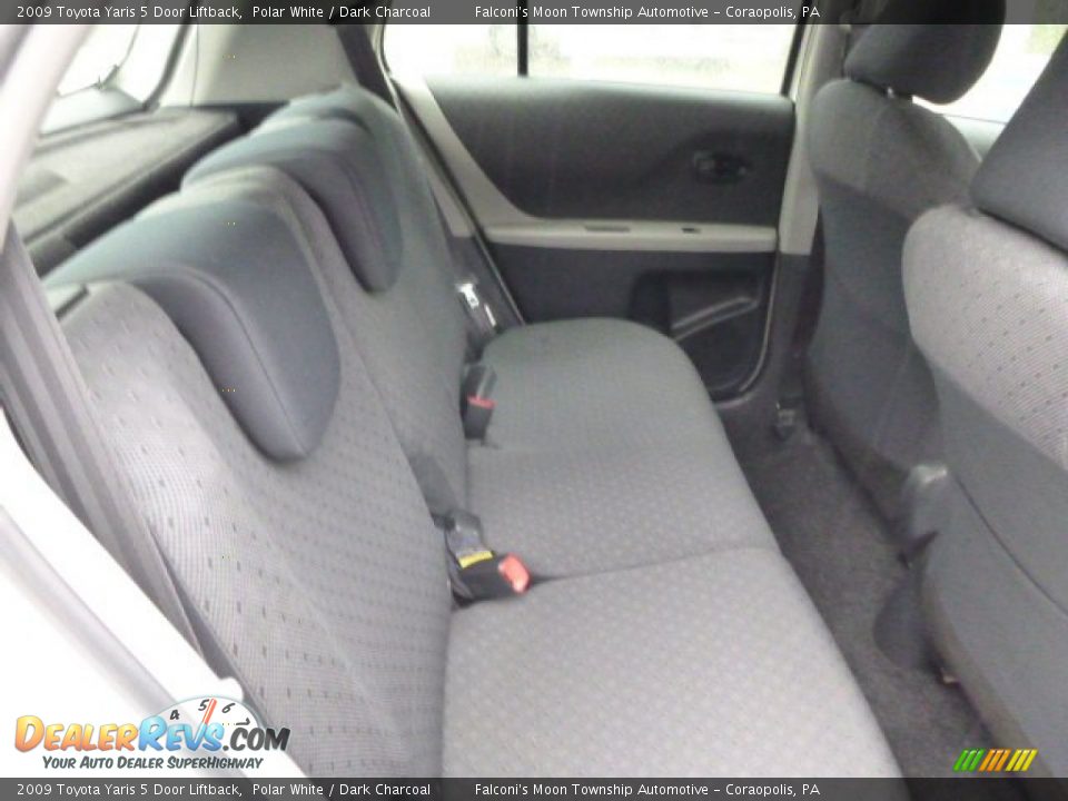 2009 Toyota Yaris 5 Door Liftback Polar White / Dark Charcoal Photo #14