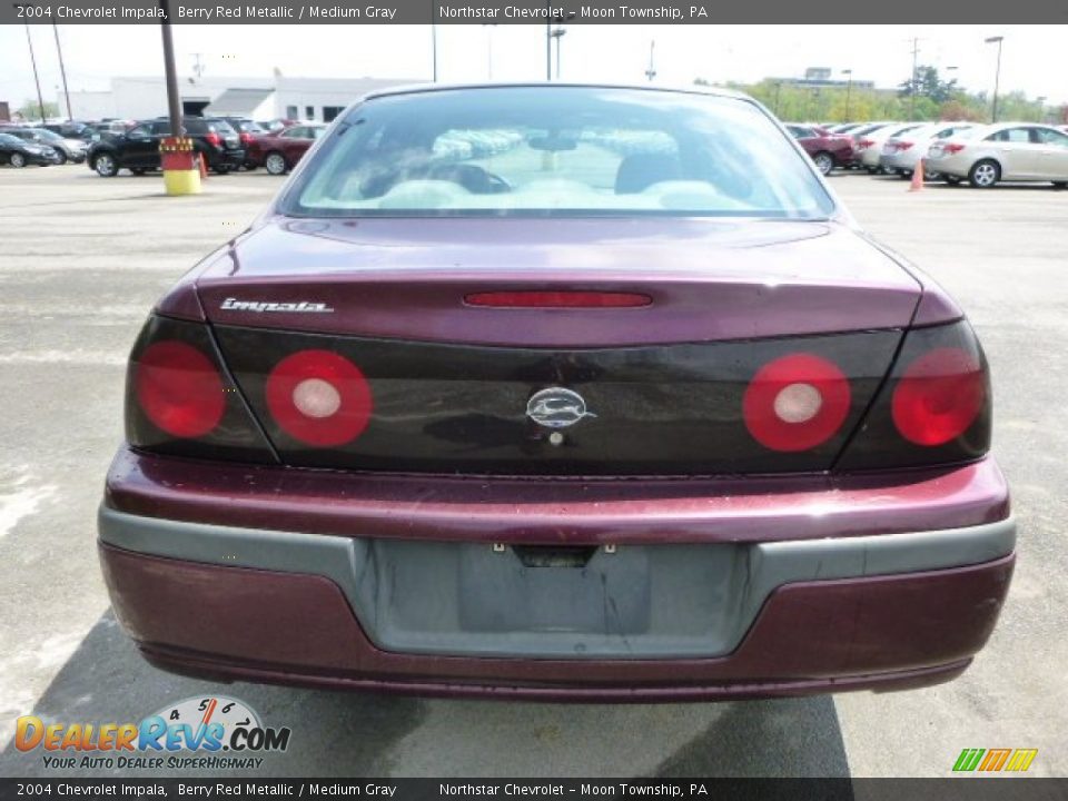 2004 Chevrolet Impala Berry Red Metallic / Medium Gray Photo #3
