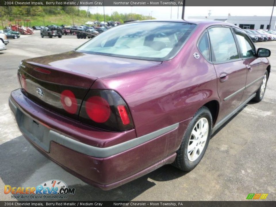 2004 Chevrolet Impala Berry Red Metallic / Medium Gray Photo #4