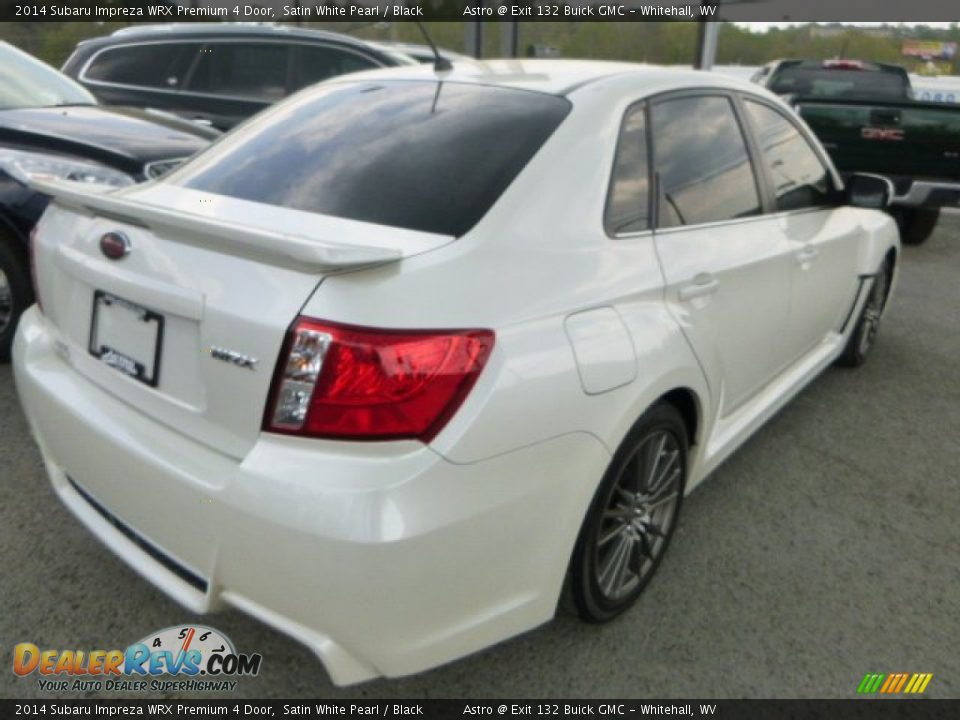 2014 Subaru Impreza WRX Premium 4 Door Satin White Pearl / Black Photo #8