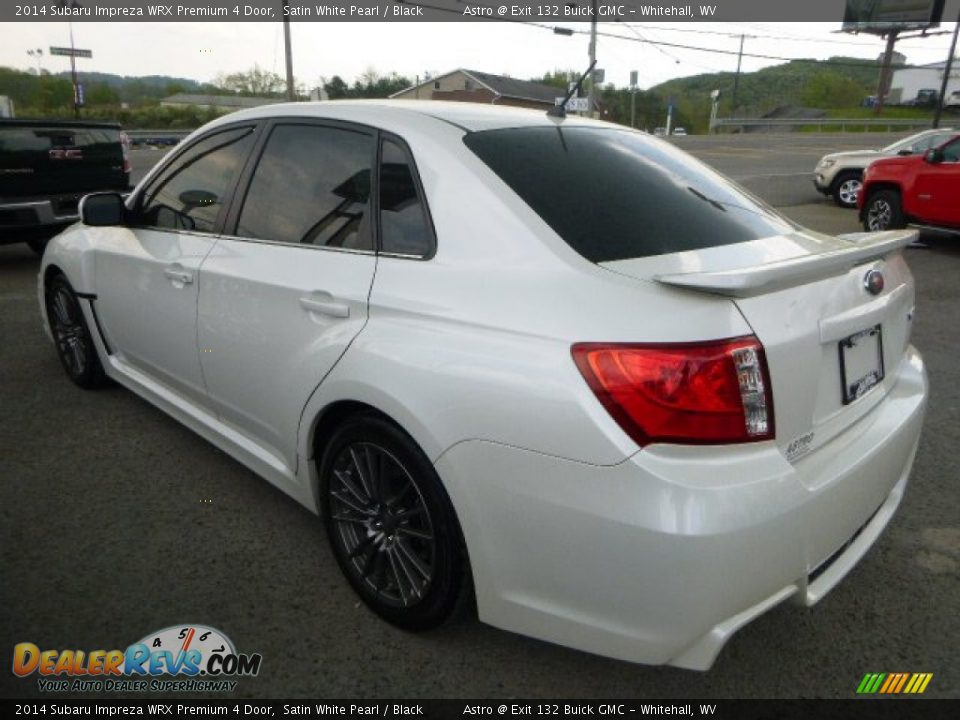 2014 Subaru Impreza WRX Premium 4 Door Satin White Pearl / Black Photo #10