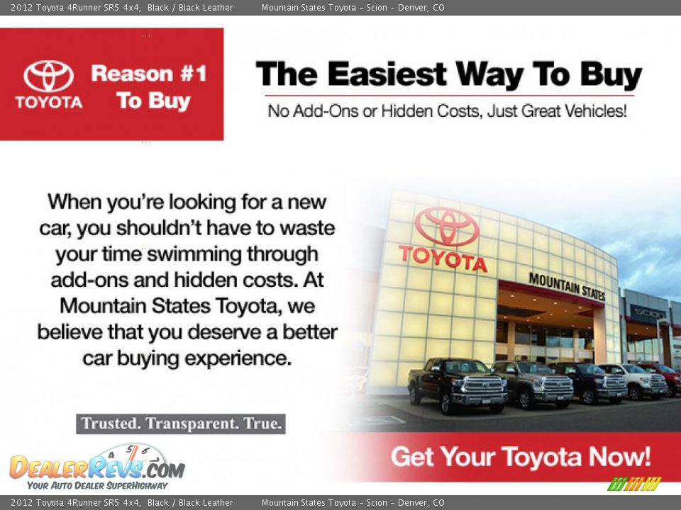 Dealer Info of 2012 Toyota 4Runner SR5 4x4 Photo #7