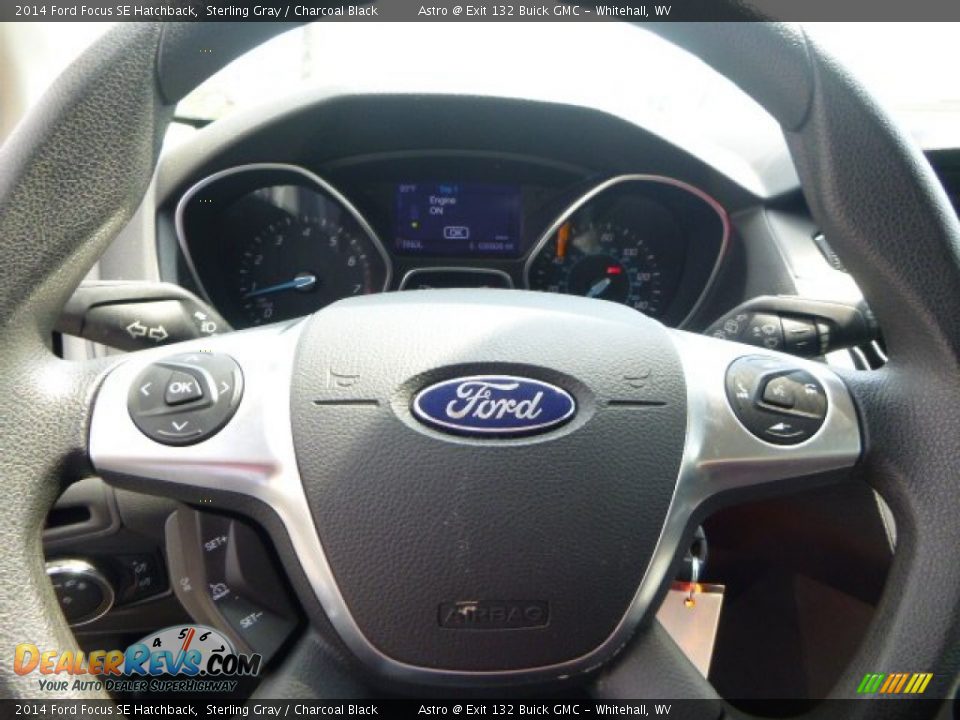 2014 Ford Focus SE Hatchback Sterling Gray / Charcoal Black Photo #16